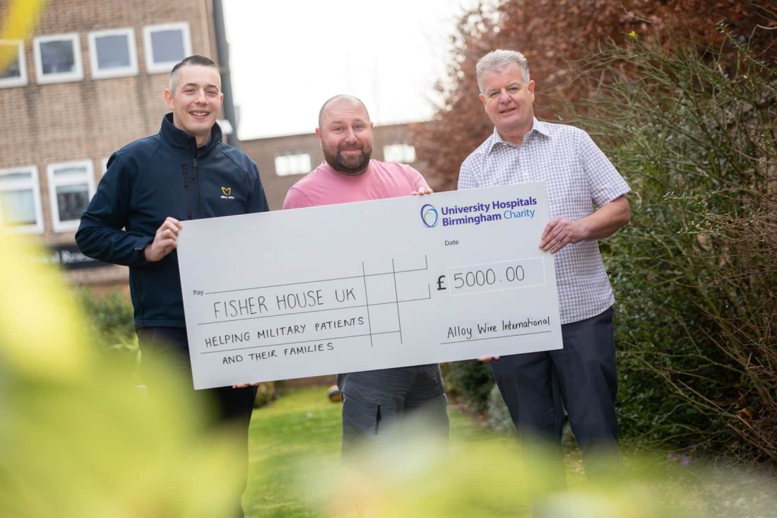 Home is where the heart is as AWI donates £5k to Fisher House - Alloy Wire International 2
